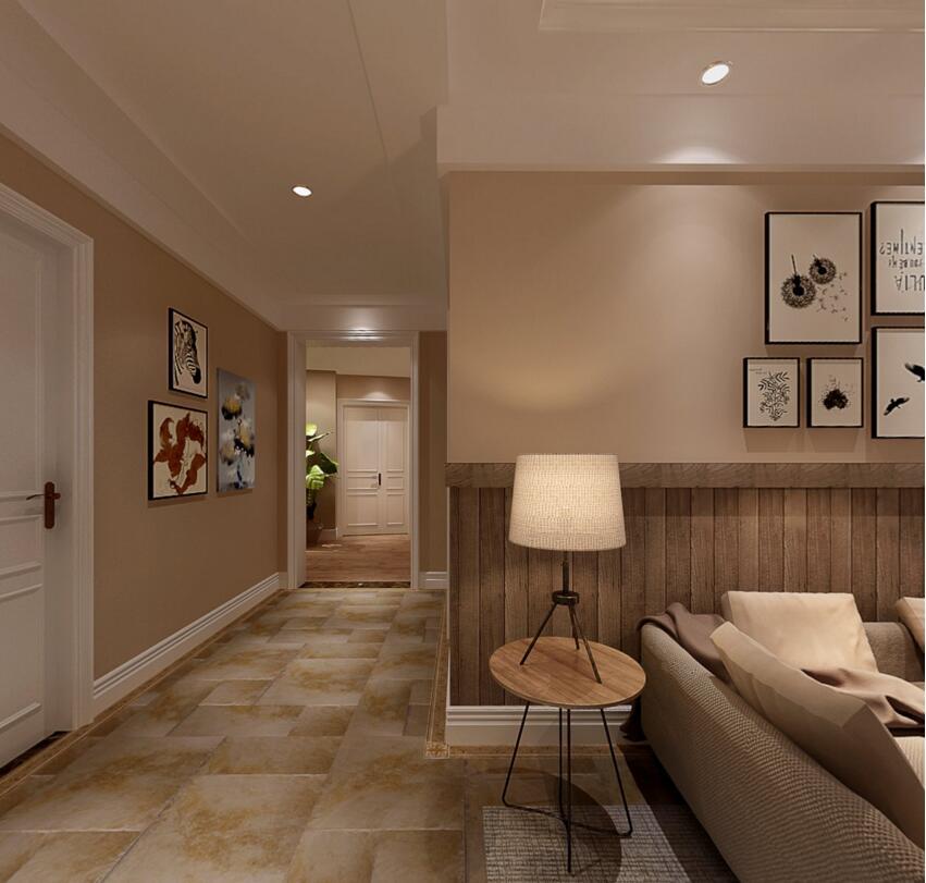 龍湖玖號(hào)院130平美式鄉(xiāng)村風(fēng)格三室兩廳裝修需要多少錢