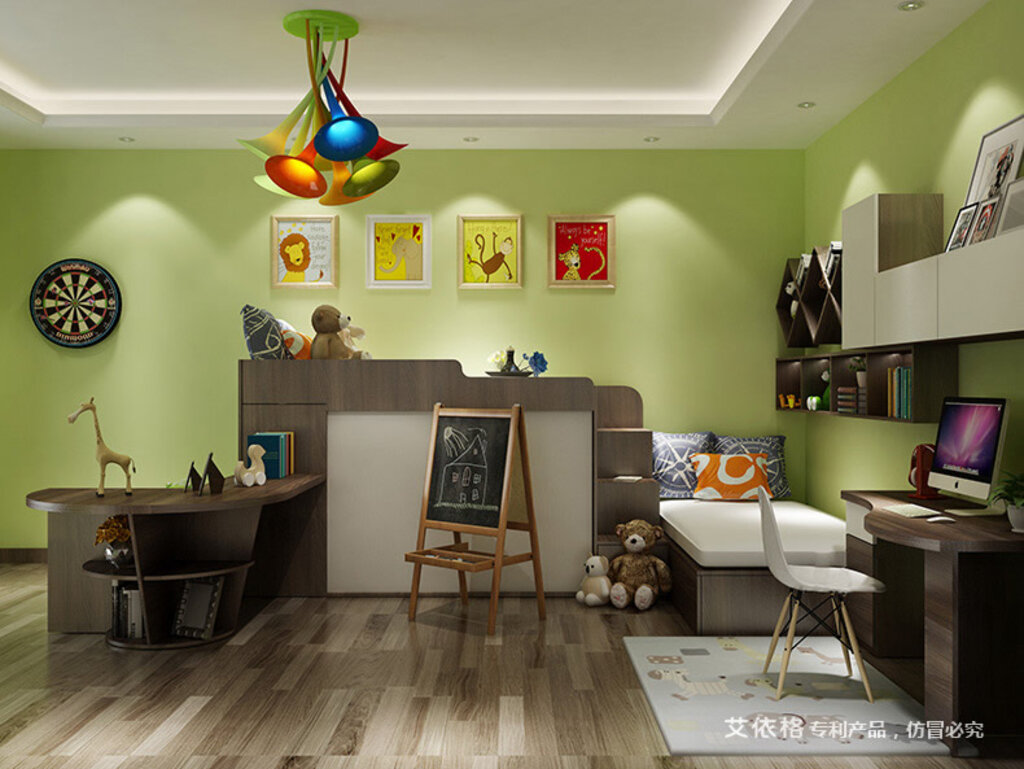 兒童房床頭掛畫與裝飾圖片欣賞 打造夢幻空間的設計指南